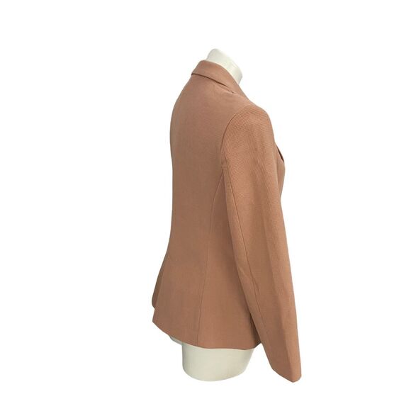 Philosophy Blazer Womens Size 6 Rose Taupe Textured Knit Work Office Jacket - Picture 11 of 16